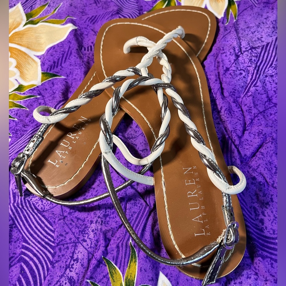RALPH LAUREN Alondra Sandals. Size 7.5
